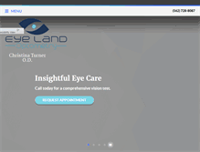 Tablet Screenshot of eyelandoptometry.com